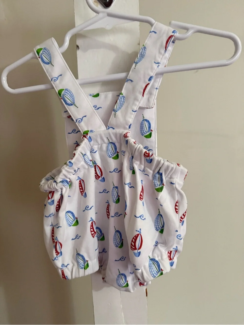 New The Proper Peony Sawyer Sailboat Cross Back Bubble Romper